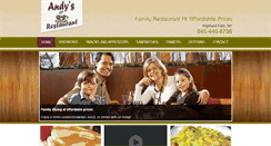 Desktop Screenshot of andysrestauranthighlandfalls.com