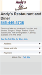 Mobile Screenshot of andysrestauranthighlandfalls.com