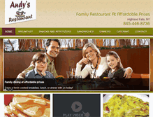 Tablet Screenshot of andysrestauranthighlandfalls.com